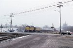 UP 4300 with UP Roadrailer test train